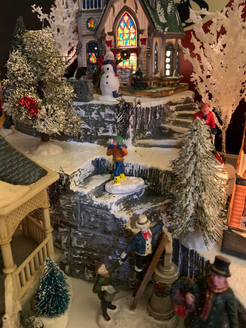 TALL & up to 6 FEET Long Multi-Layout capable VILLAGE DiSPLAY base platform Dept. 56 Lemax Christmas Halloween Snow Village Dickens ee image 4