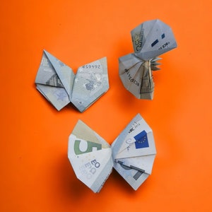 Origami Faltanleitung Schmetterling (*)
