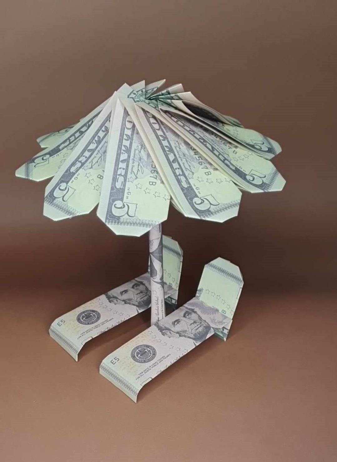 Origami Geldschein Sonnenschirm Und Sonnenliege (*) Etsy