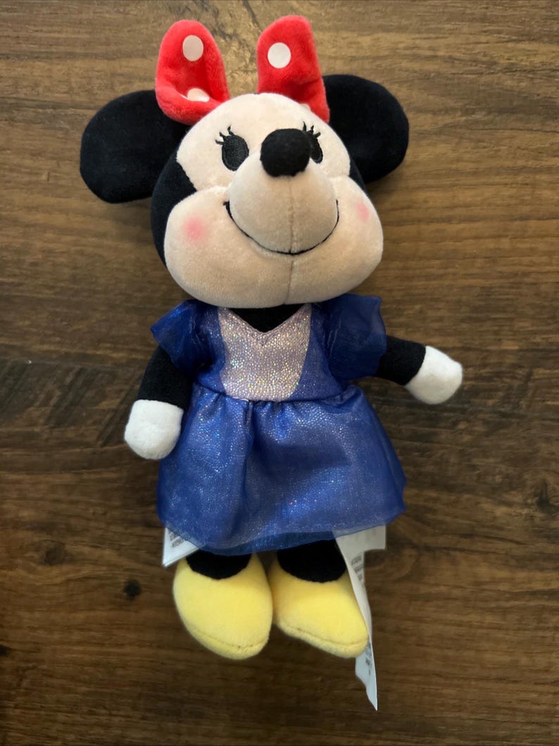 Disney Store Nuimos Mickey Mouse Minnie Mouse 6” Poseable Plush Set image 6