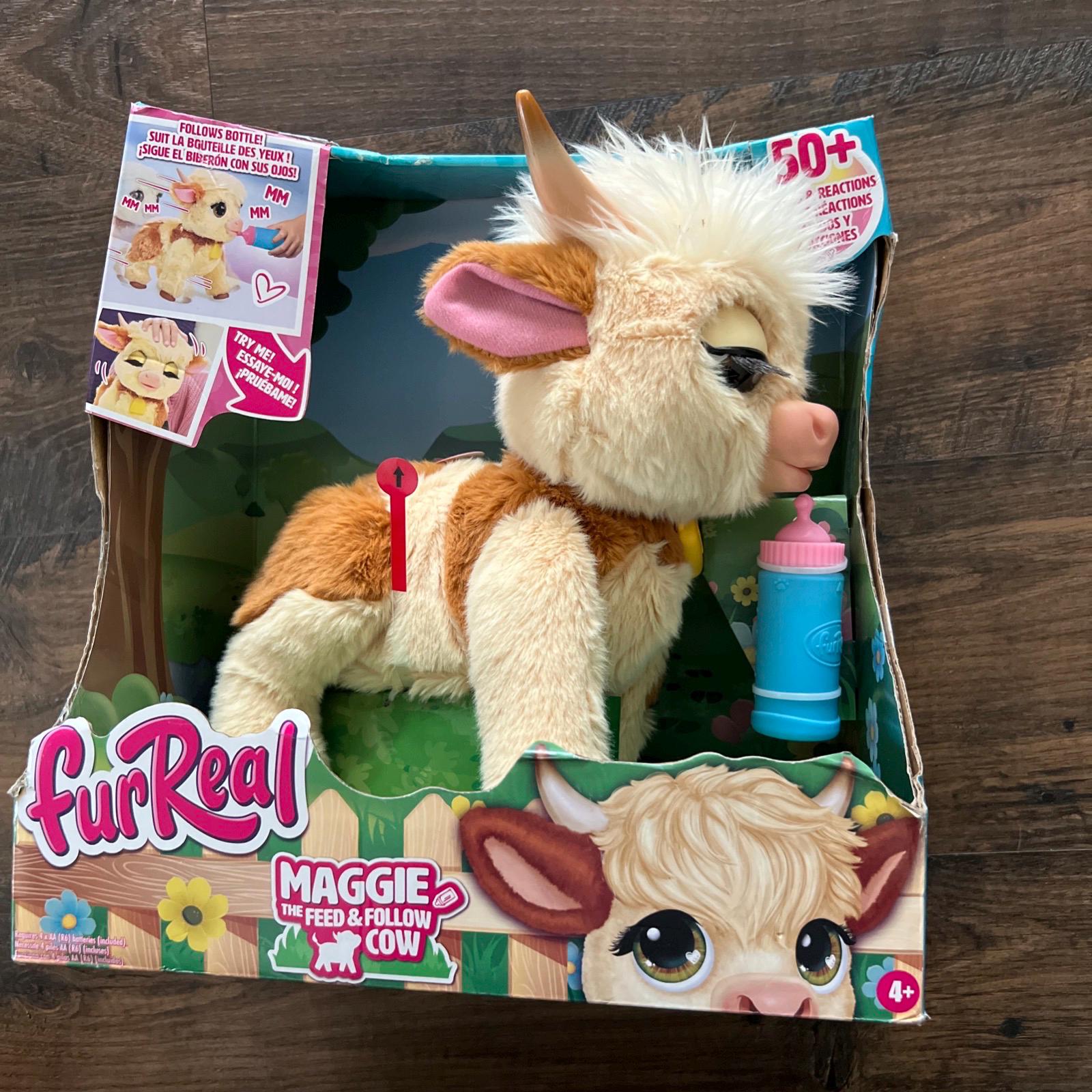 FurReal Newborns Chiot Animatronique – Peluche Interactive Avec Sons, Musseau Tactile, Accessoires De Nourrissage – Dès 4 Ans – Jouet Câlin Et Réactif