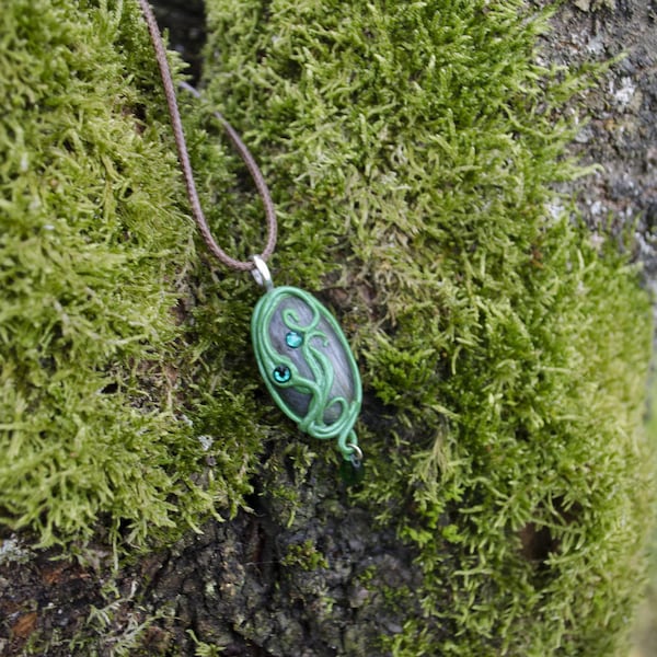 Pendentif elfique en labradorite | Linaewen