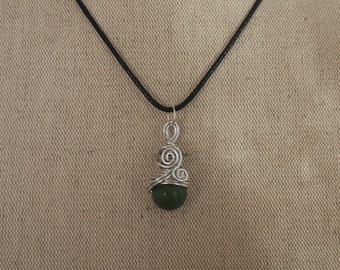 Les Tournicotas | Pendentif féerique | Agate verte