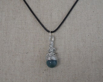 Les Tournicotas | Pendentif féerique | Agate bleue