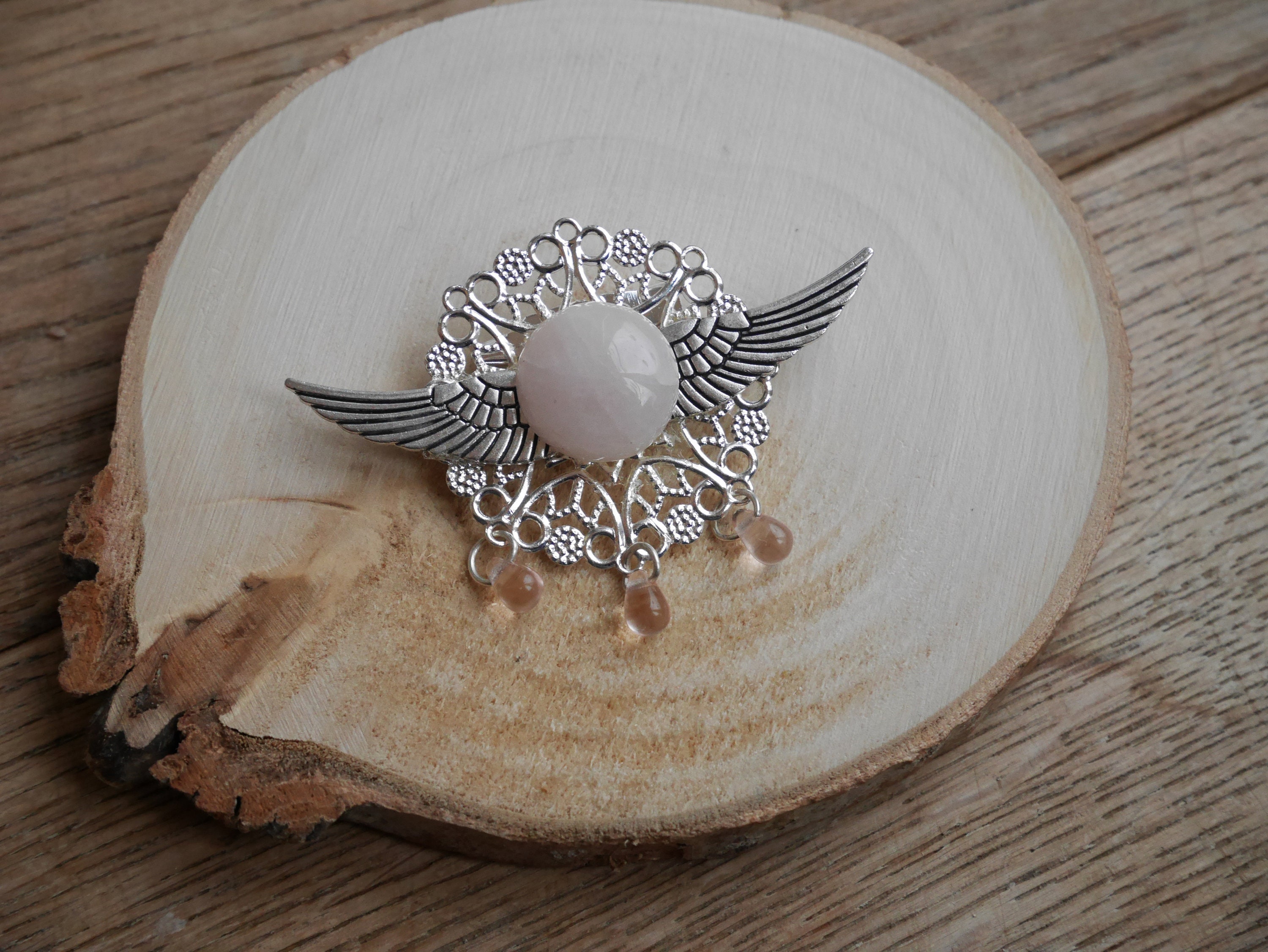 Broche Ancienne Fleurs/roses En Argent 935 - Occasion - Bijou Vintage