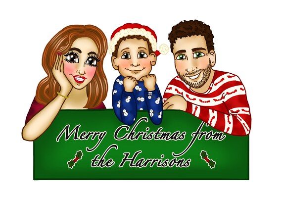 Christmas Caricature Card