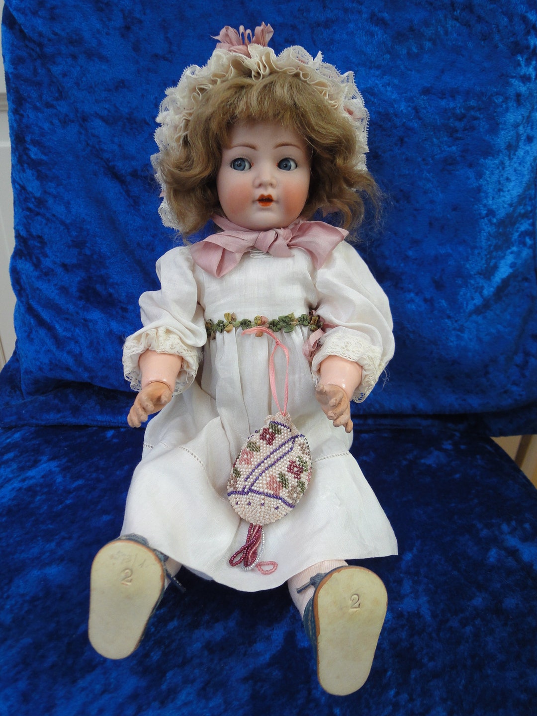 【antique doll】lithograph vintage Lidova Tvorba Czechoslovakia Doll Traditional UH Brod Vintage 17