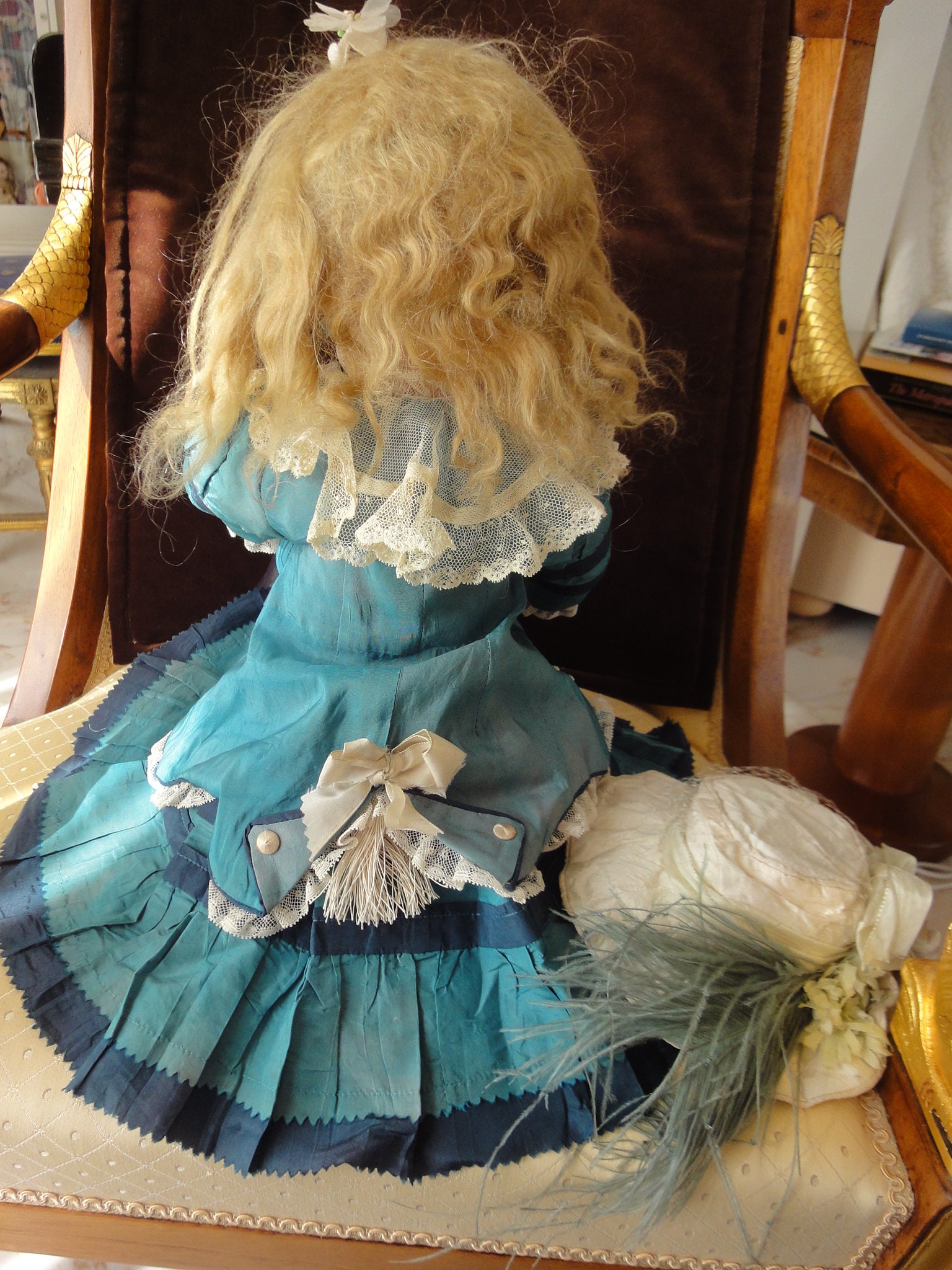 Les Poupees D'autrefois - RARE POUPEE BOUCHE FERMEE BEBE Louvre De Jumeau B6l En Parfait Etat 2526