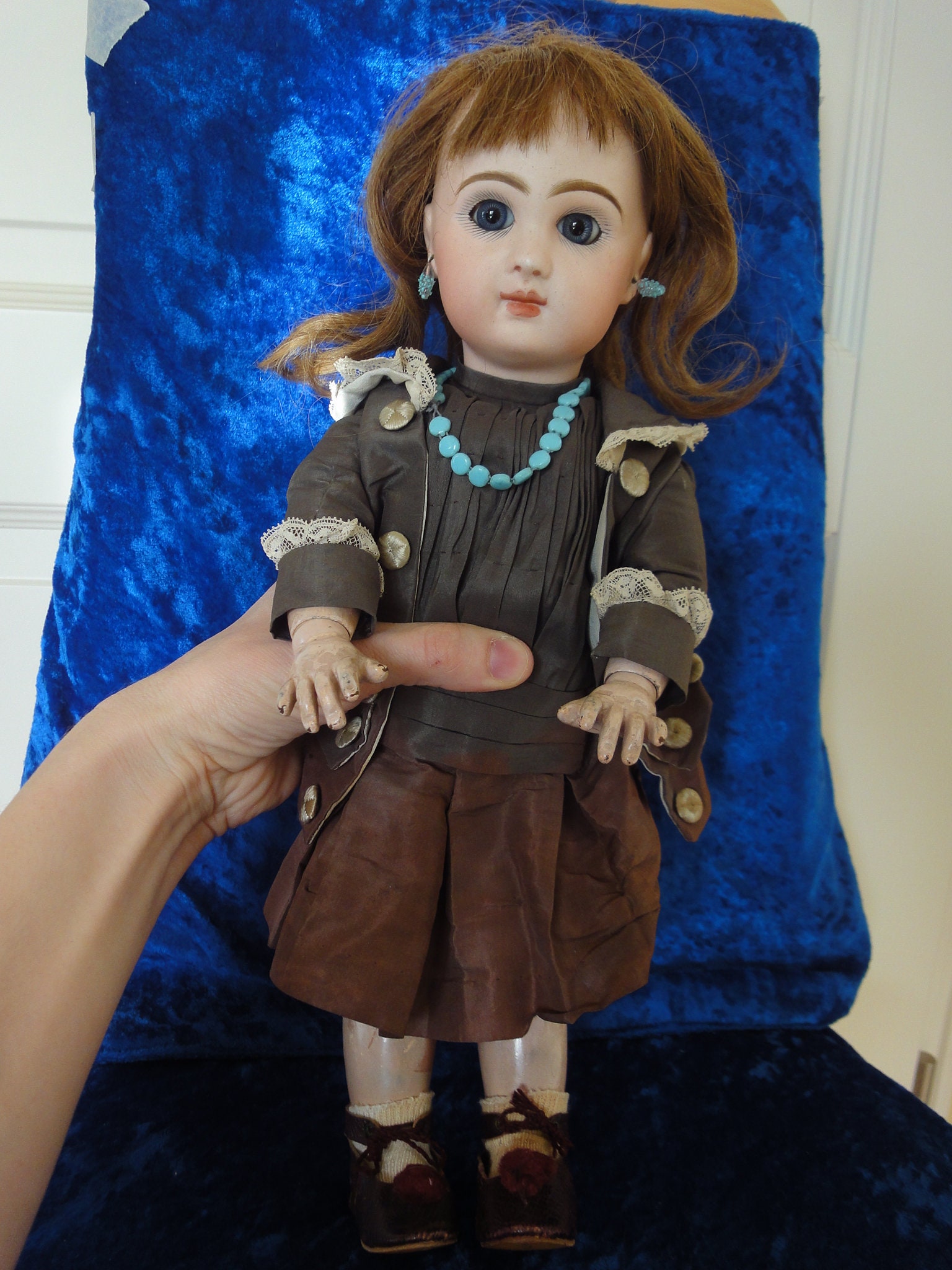 Antique Doll French Jumeau Doll Bebe Jumeau Closed Mouth Earrings Etsy