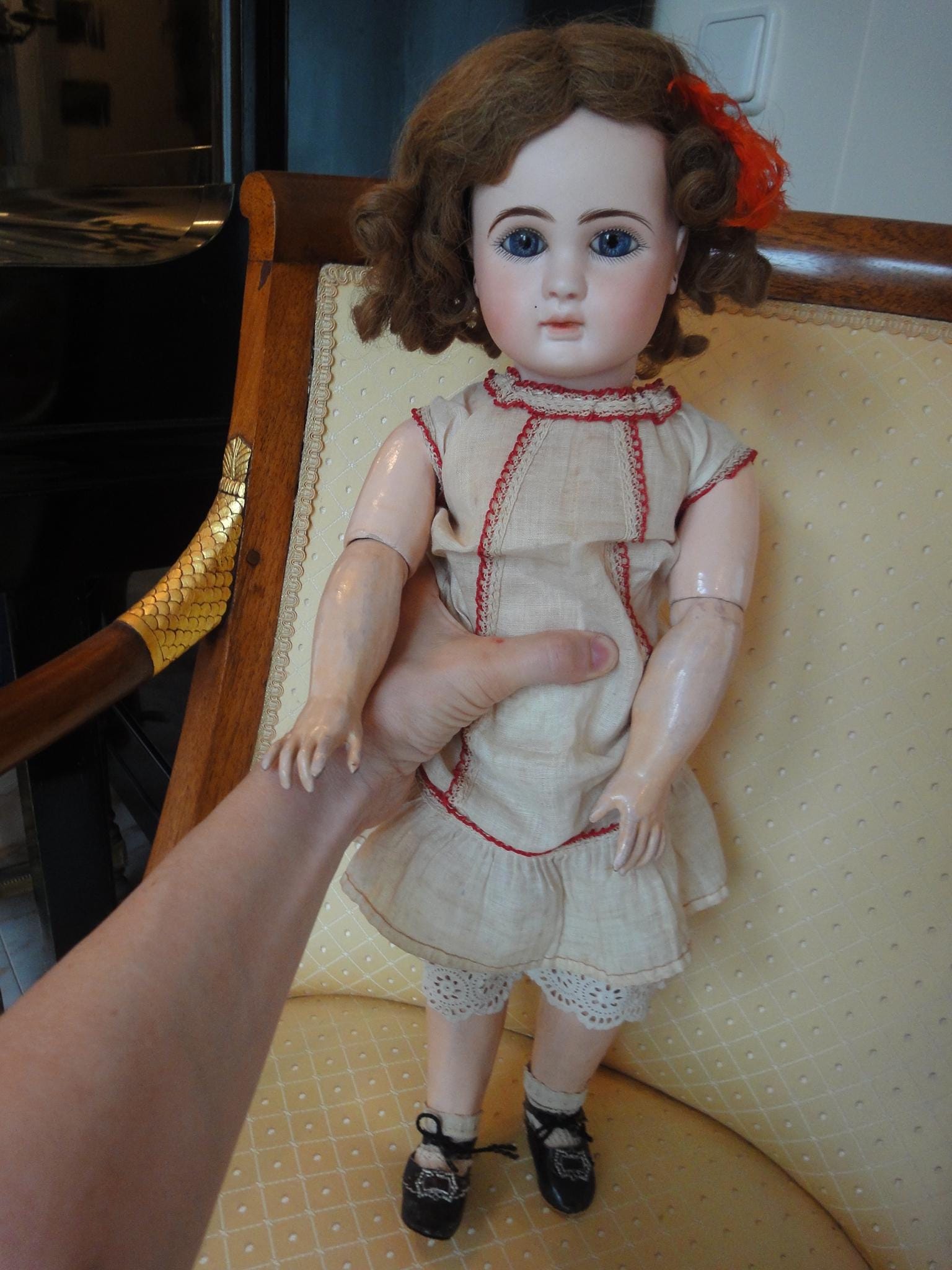 Soufflet Sonore Ancien Pour Poupée – Bruiteur Jumeau, Années 1900, Fonctionne