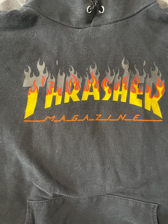 Trasher Magazine large black hoodie