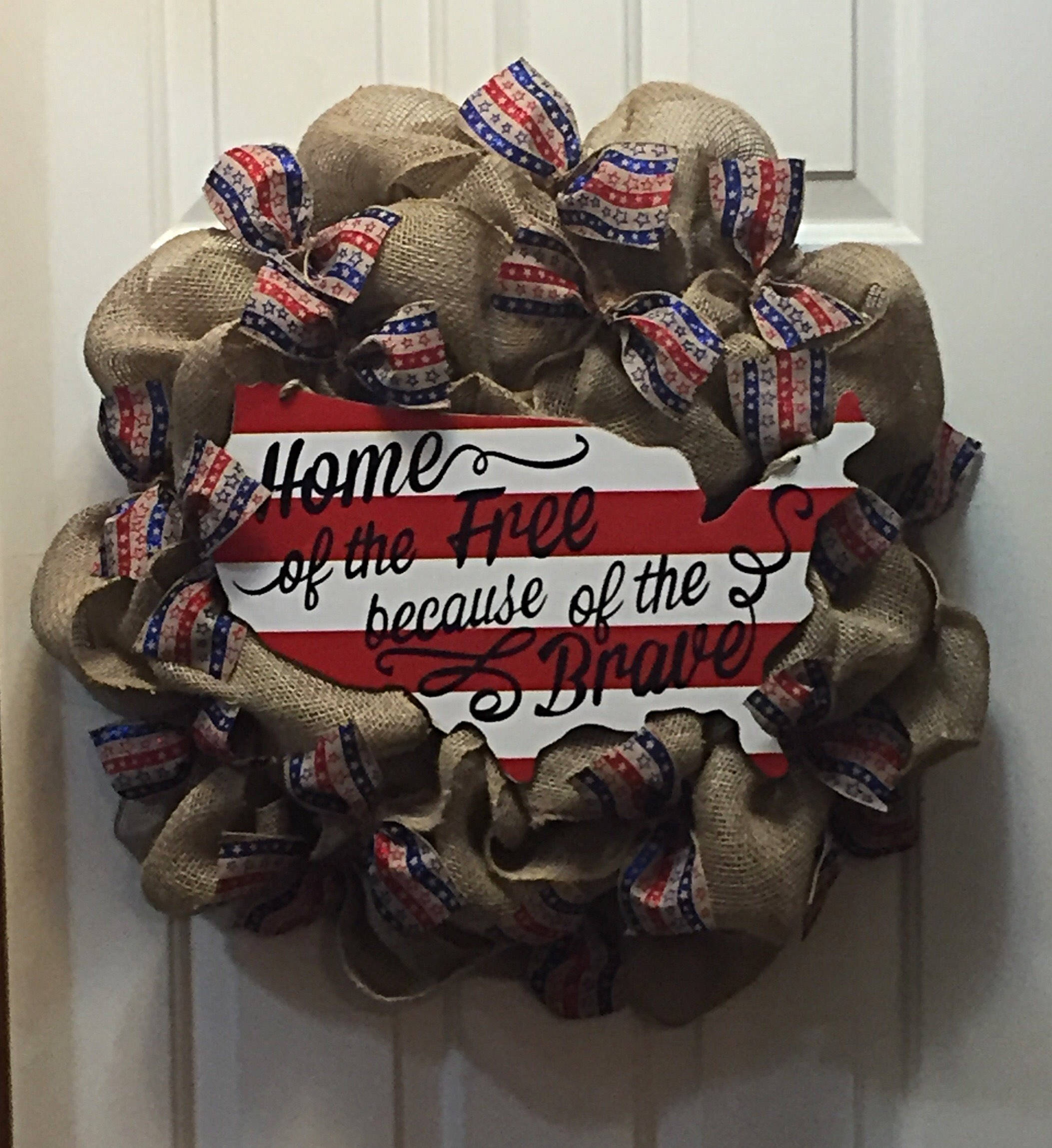 Patriotic Front Door Decor Patriotic Decor Patriotic Wreath - Etsy