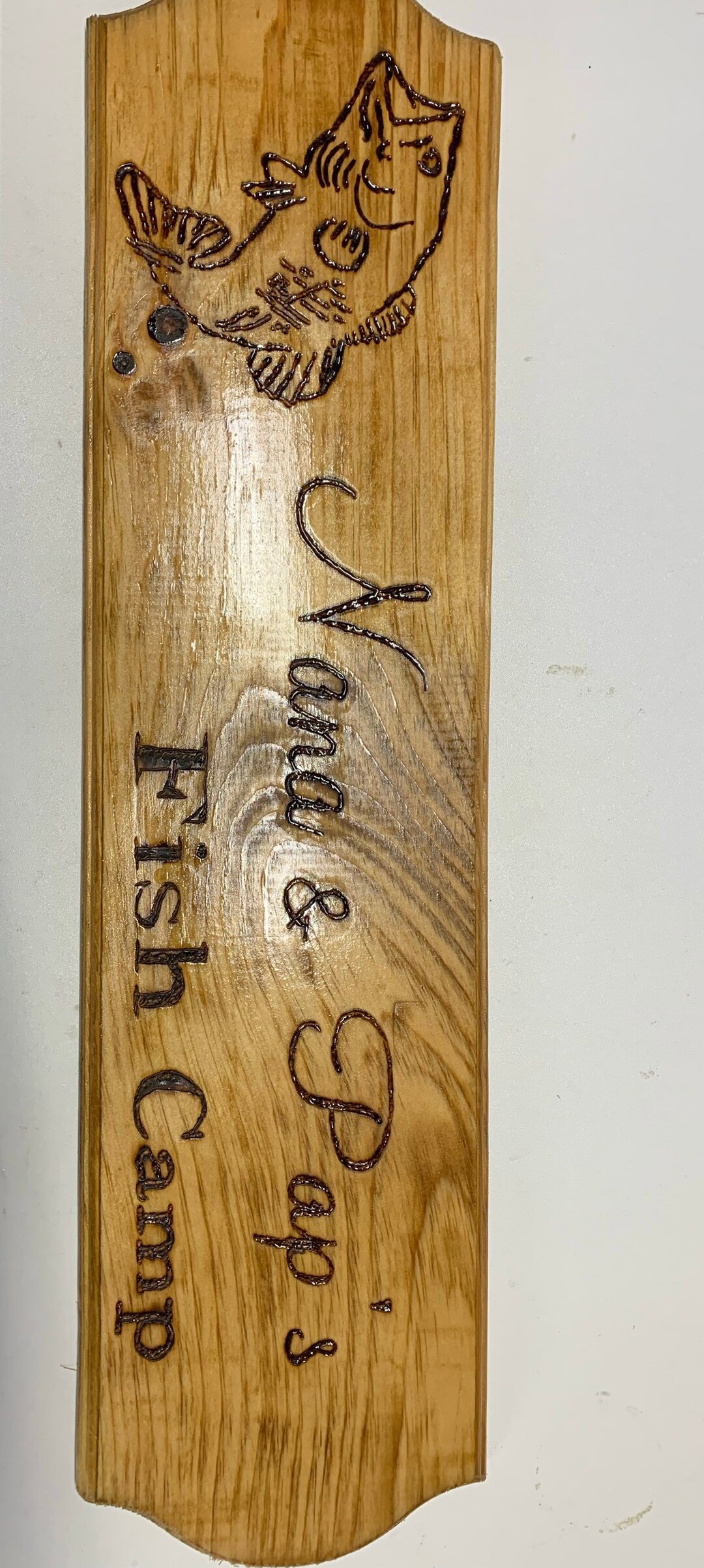 Fishing Sign, Wooden Custom Sign, Wooden Decor, Wooden Fish Camp Sign ...