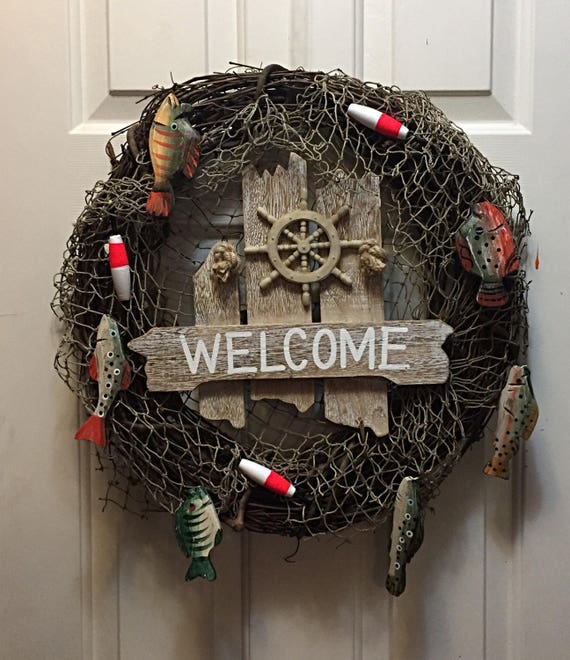 Home Decor, Man Cave Decor, Front Door Decor, Door Decor, Lake