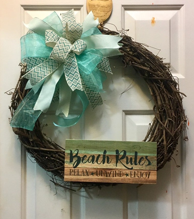 Coastal Wreath Front Door Decor Image 0
