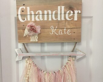 Home Decor, Wall Art, Nursery, Nursery Wall Art, Baby Girl, Baby Wall Hanging, Baby Decor, Wooden Nursery Decor, Nursey Decor
