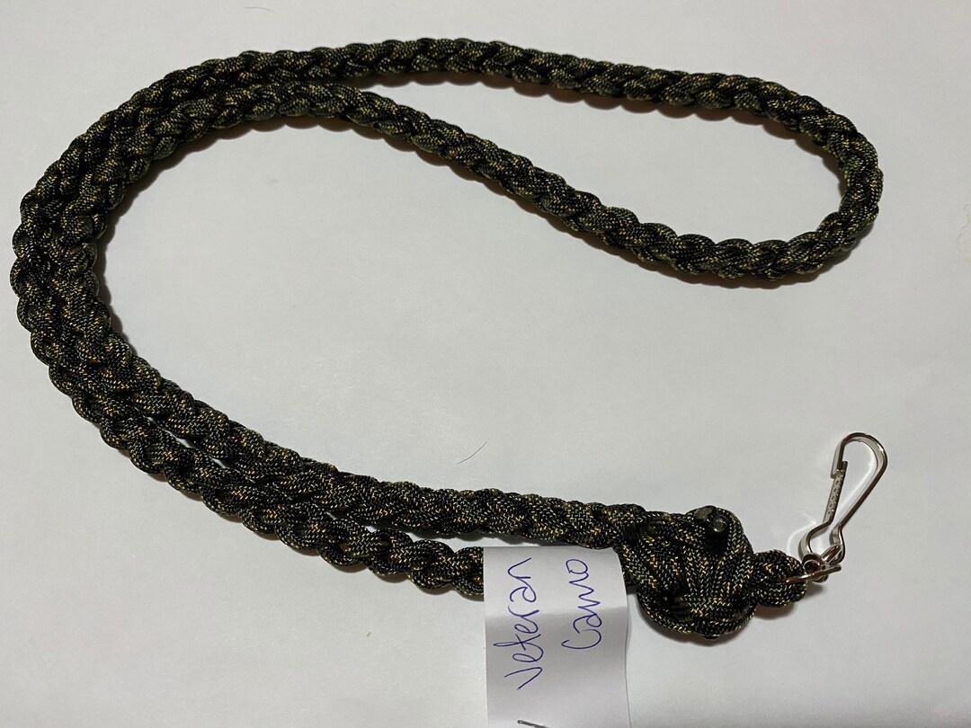 Veteran Camo Paracord Lanyard Etsy