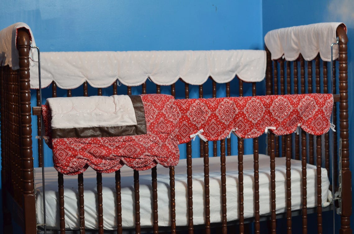 Scalloped Crib Rail Cover PDF Sewing Pattern With VIDEO Etsy
