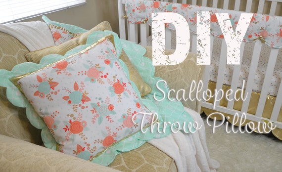 Scalloped Throw Pillow Pattern Pdf With Free Video Tutorial Etsy