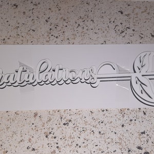 Sublimation MDF Congratulations Rose/You Are My Sunshine Sunflower