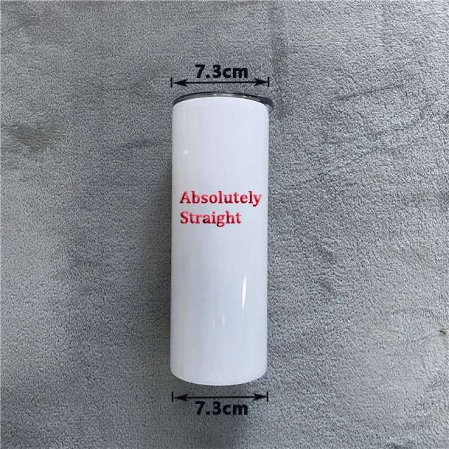 20oz Blank Sublimation Straight Tumbler RTS!!! -Plastic Straw included