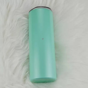 20oz Straight Glow in the Dark Sublimation Tumbler RTS!!! -Plastic Straw included
