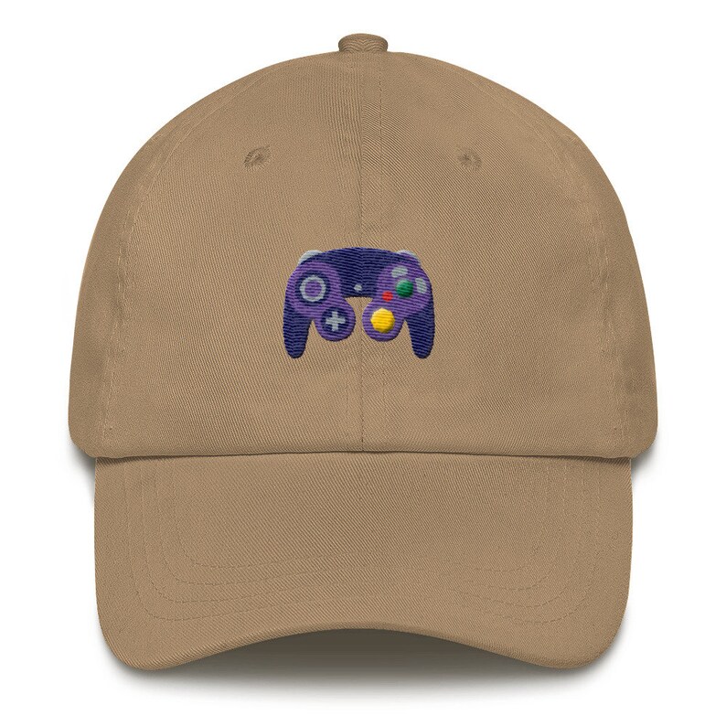 Game Cube Dad Hat Gamecube Controller Strapback Hat Etsy