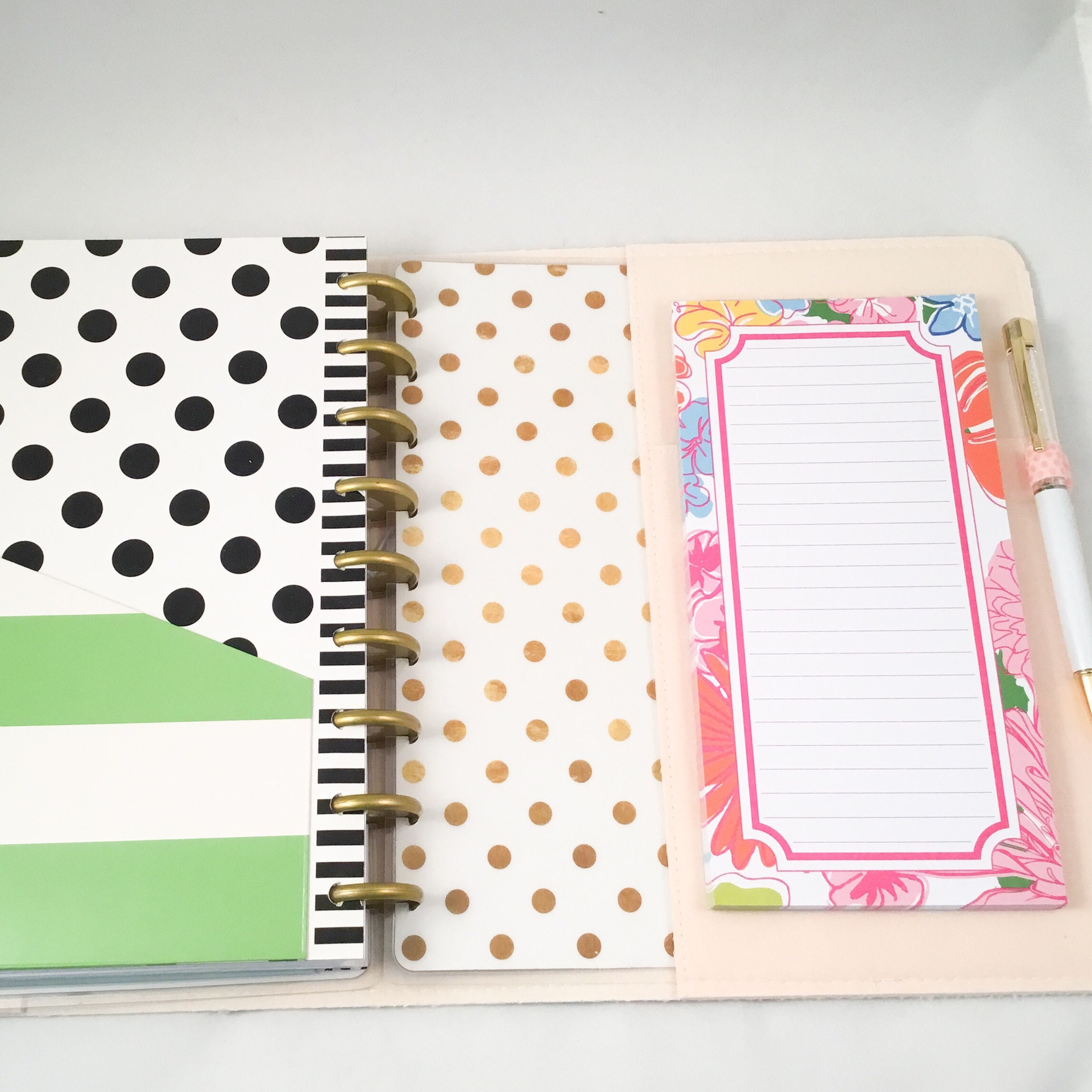 Happy Planner Disc Planner Fabric Cover combined with Etsy