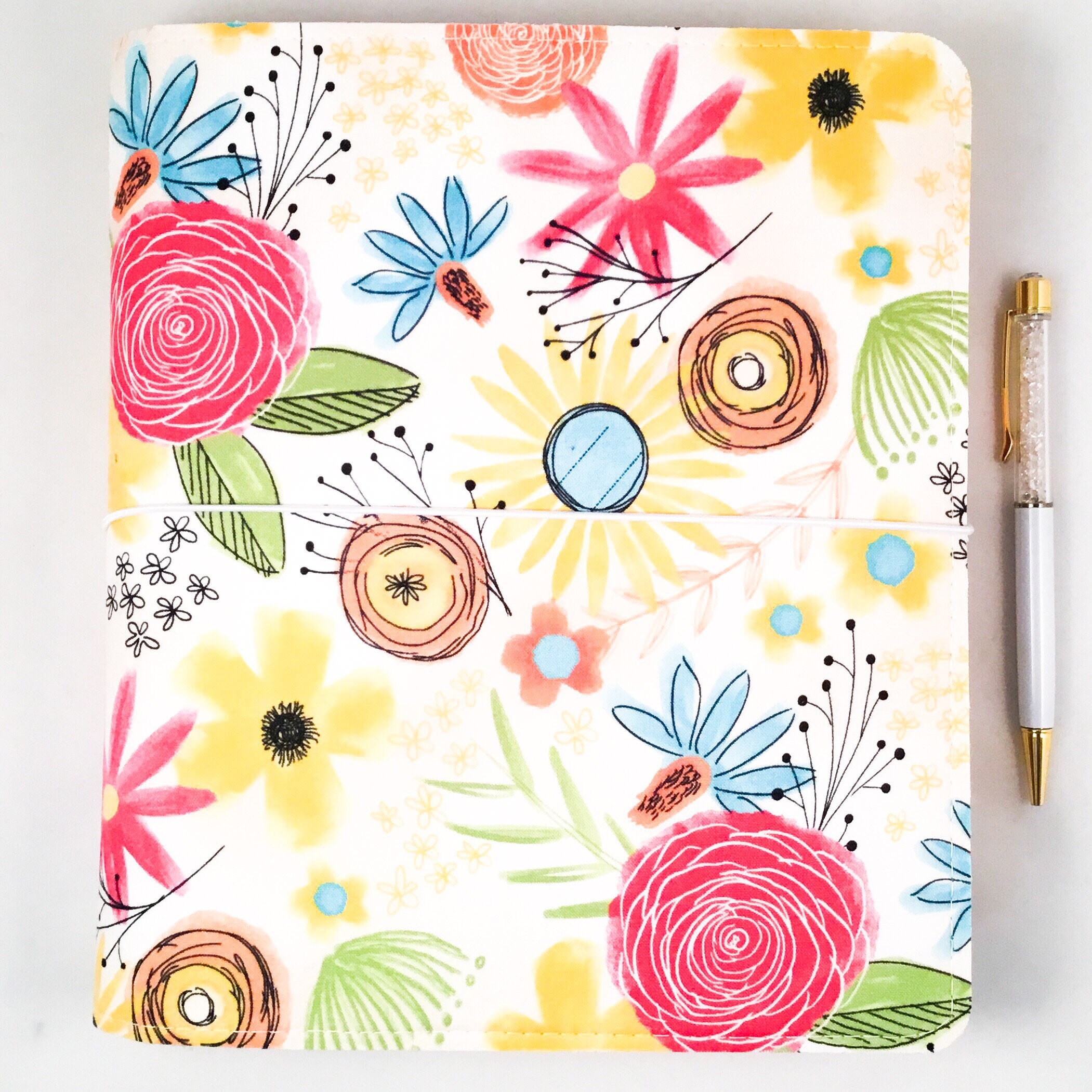 Classic happy planner cover disc planner fabric cover for etsy