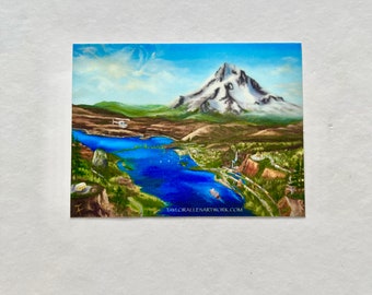 Mt Hood on a Gorge-ous day Sticker