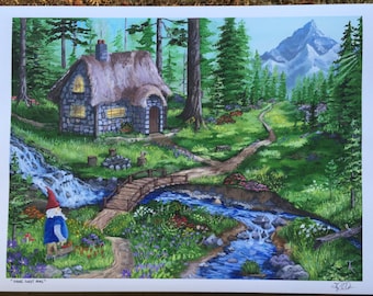 Gnome Sweet Home Fine Art Print