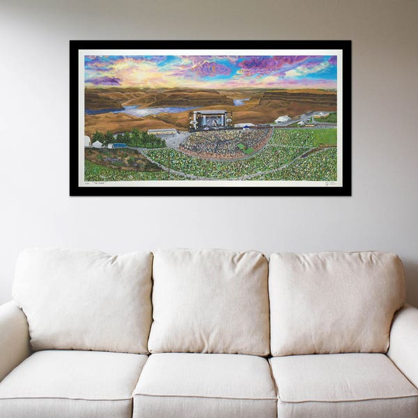 The Gorge Amphitheatre Fine Art Print