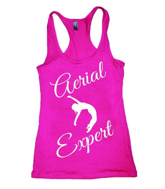 Aerial fitness tank expert pole dance cotton blend tank top. Aerial silks. Aerial yoga tank. Pole dance clothing. Pole wear. Aerial hoop.