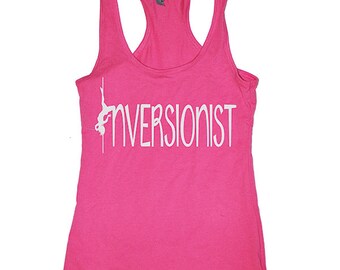 Camiseta sin mangas de pole dance Camiseta sin mangas de poledance en mezcla de algodón inversionista. tanque de pole dance para mujer. tanque de poste. Camiseta sin mangas de baile en barra. tanques de pole fitness.