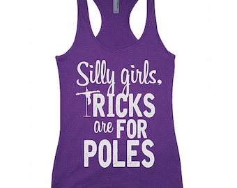 Tanktop paaldans Gekke meidentrucs zijn voor palen en katoenmix paaldanstanktop. paaldanstanktop voor dames. paaltank. tanktop voor paaldansen. po