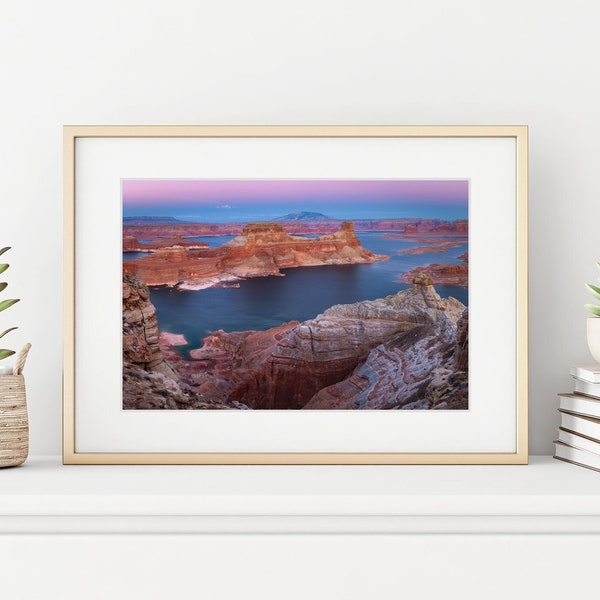 Lake Powell Photography, Large Utah Landscape, Desert Sunset Print, Alstrom Point Canvas, Fine Art Print, Southwest Nature Photography
