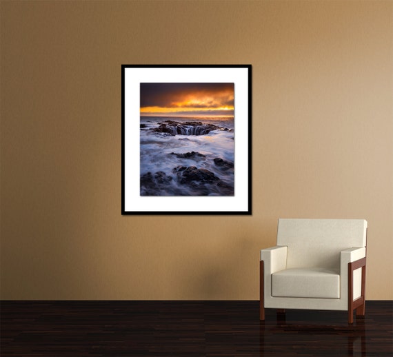 Fine Art Photo Print Thor S Well Cape Perpetua Oregon Coast Sunset Pacific Northwest Water Ocean Landscape Nature Photography