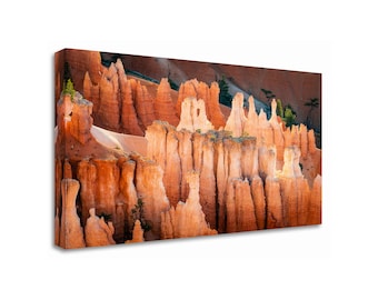 Desert Canyon Wall Art, Bryce Canyon Canvas, National Park Print, Utah Desert Landscape, Warm Sunrise Print, Scenic Nature Photography