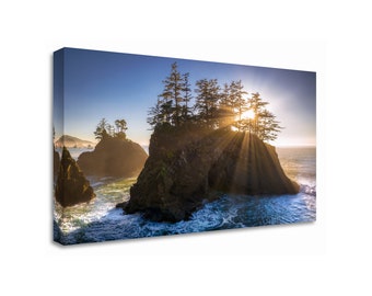 Oregon Coast Sunset Photo, Large Pacific Northwest Wall Art, Lustre Paper Print, Metal Print, Nature Photography