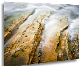 Flowing Water Wall Art Prints – Calming Water Photography – Banff National Park – Johnston Canyon – Photo on Paper, Canvas, Metal, Acrylic