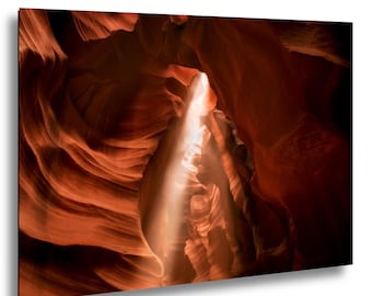 Antelope Canyon Light Beam – Arizona Slot Canyon Print – Desert Nature Photography – Photo on Paper, Canvas, Metal, Acrylic