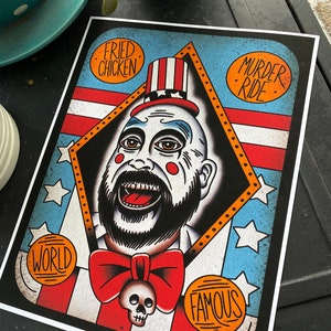 Captain Spaulding House of a 100 Corpses Devils Rejects Art | Etsy