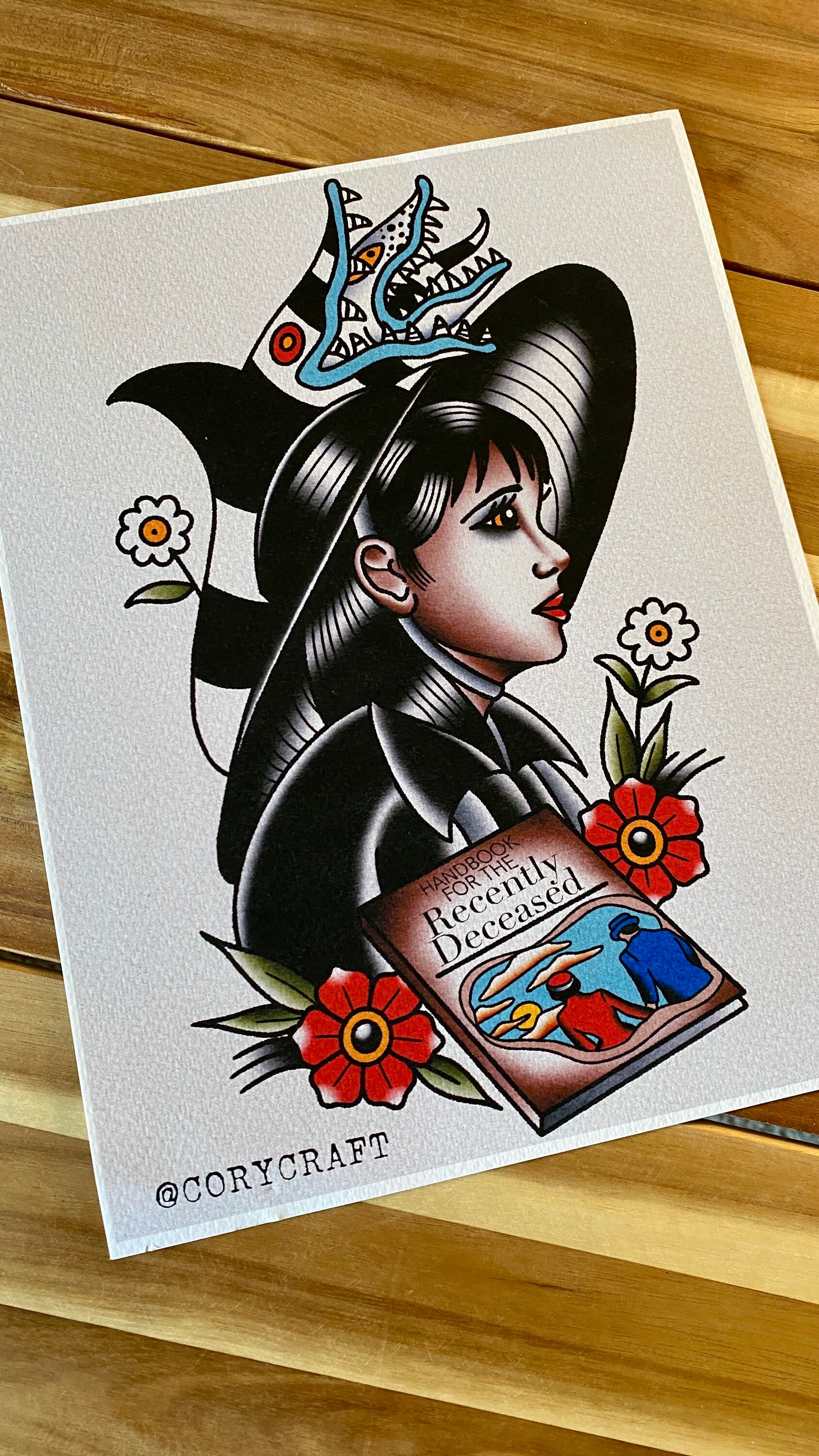 Beetlejuice Tattoo - Etsy