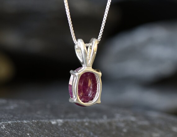 Natural ruby best sale necklace