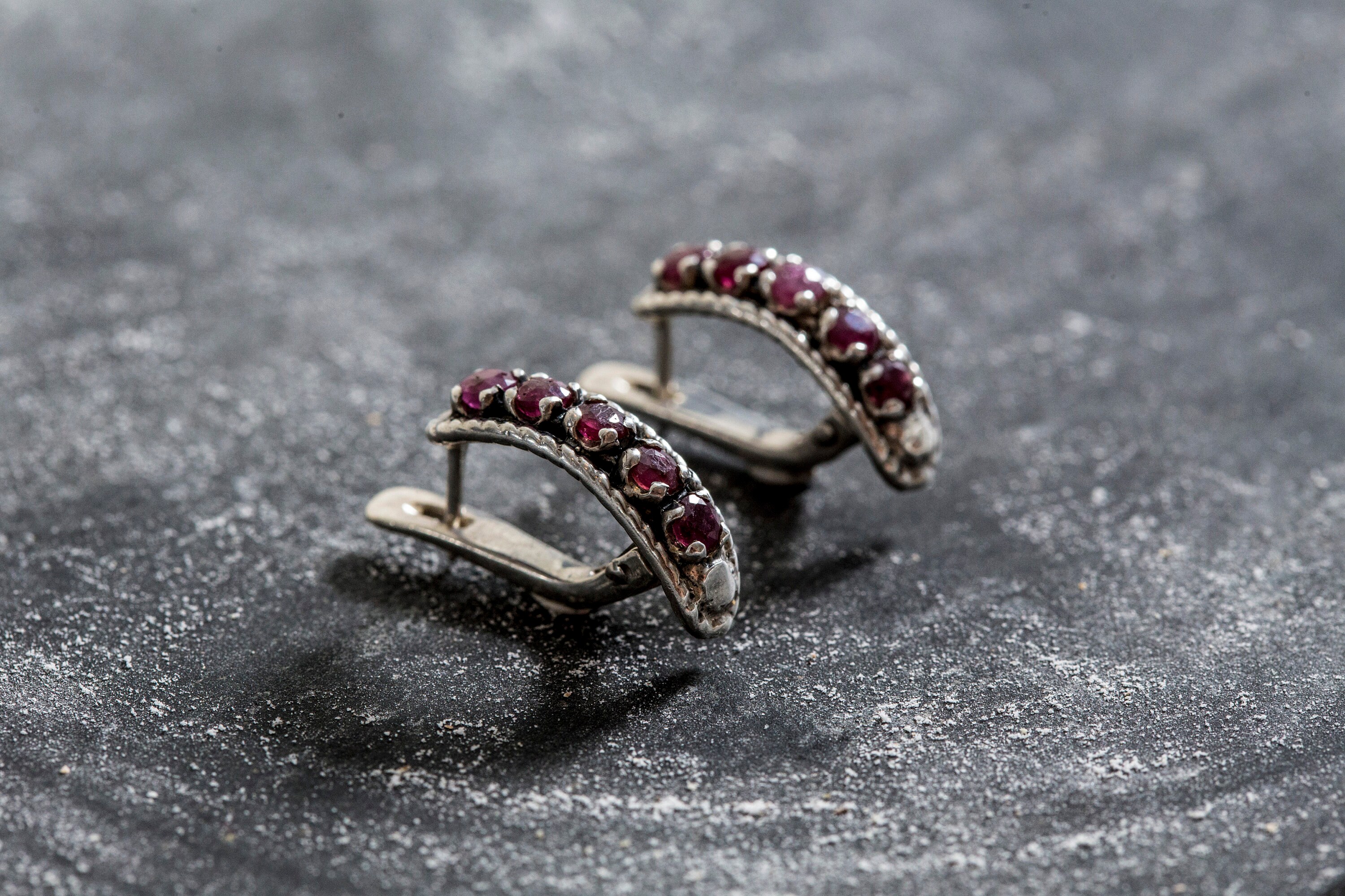 Ruby Earrings Natural Ruby Studs Genuine Ruby Real Ruby | Etsy