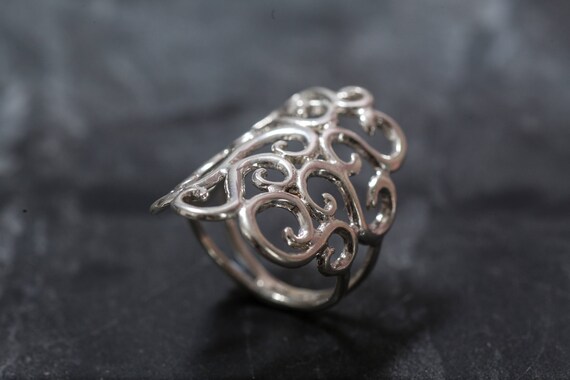 Silver outlet designer ring