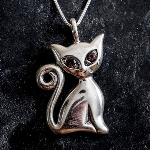 Cat Pendant, Mystic Topaz Pendant, Topaz Pendant, Purple Pendant, Artistic Pendant, Silver Cat Pendant, Solid Silver Pendant, Mystic Topaz