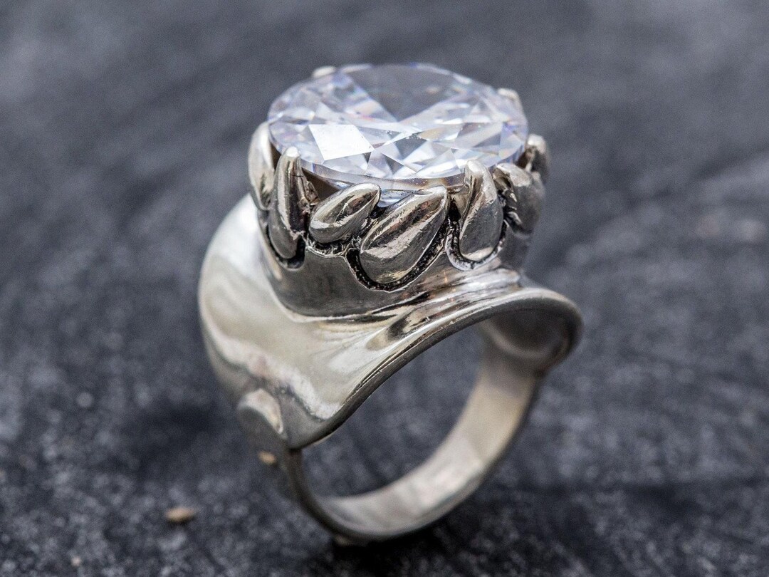 Statement Ring, Diamond Ring, Created Diamond, Artistic Ring, Lab ...