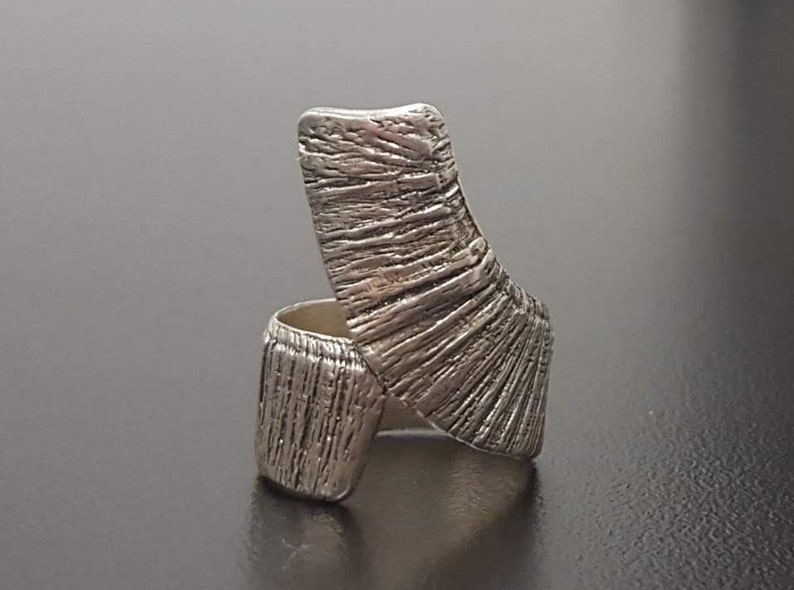 Statement Ring Unique Silver Ring Snake Ring Solid Silver Ring Large Silver Ring Massive Ring Silver Artisan Ring Raw Silver Ring