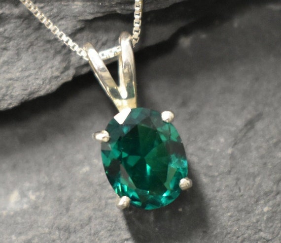 Mid Century Emerald Necklace / Vintage Mid Century Estate C1960 14K White  Gold Pear Cut Emerald & Diamond Necklace 16.5 - Etsy